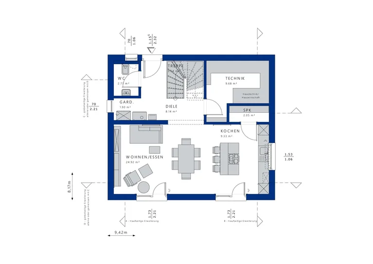 Ein Zuhause für heute. Ein Fundament für morgen. Familienhaus mit Grundstück