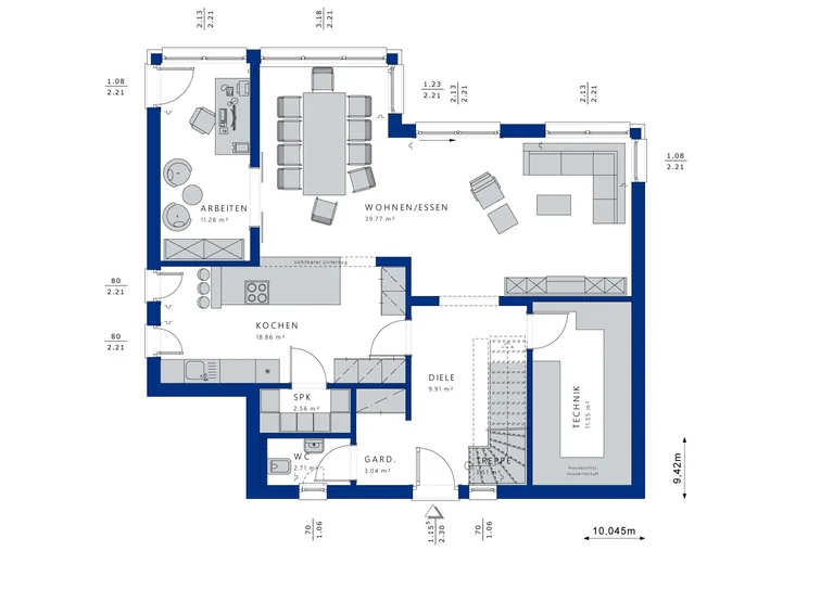 EVOLUTION 154 V4 - Villa mit XXL-Balkon